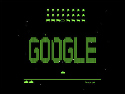 Google Space Invaders Game