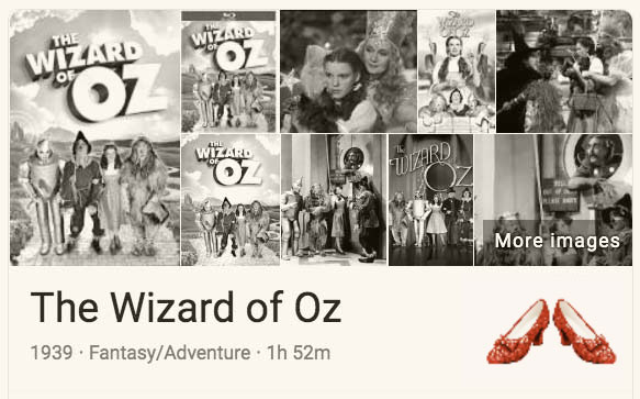 Play 'The Wizard of Oz' Google Trick